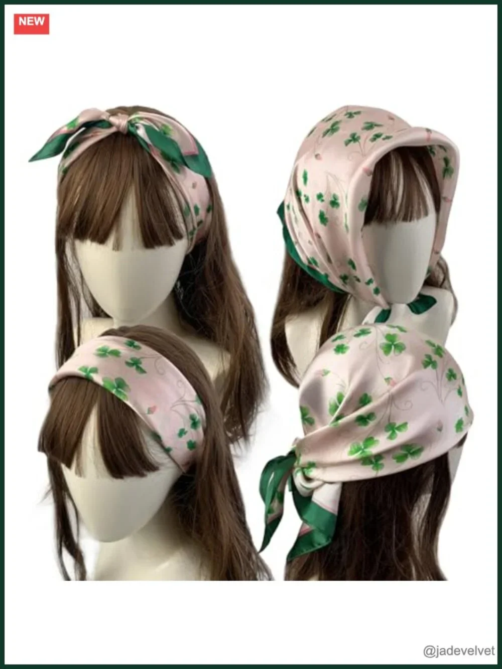 100% Mulberry Silk Square Lightweight Hair Scarf Satin Women's Fashion Head Wrap
